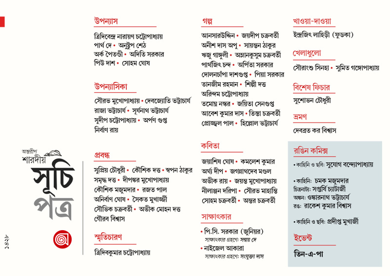 Antareep Sharodio 1428, অন্তরীপ শারদীয় ১৪২৮